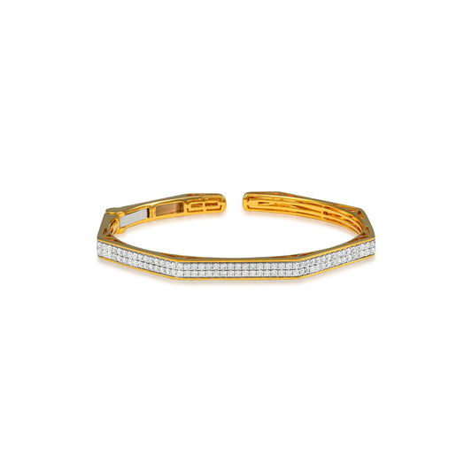 Diamond Pave Octagon Bangle
