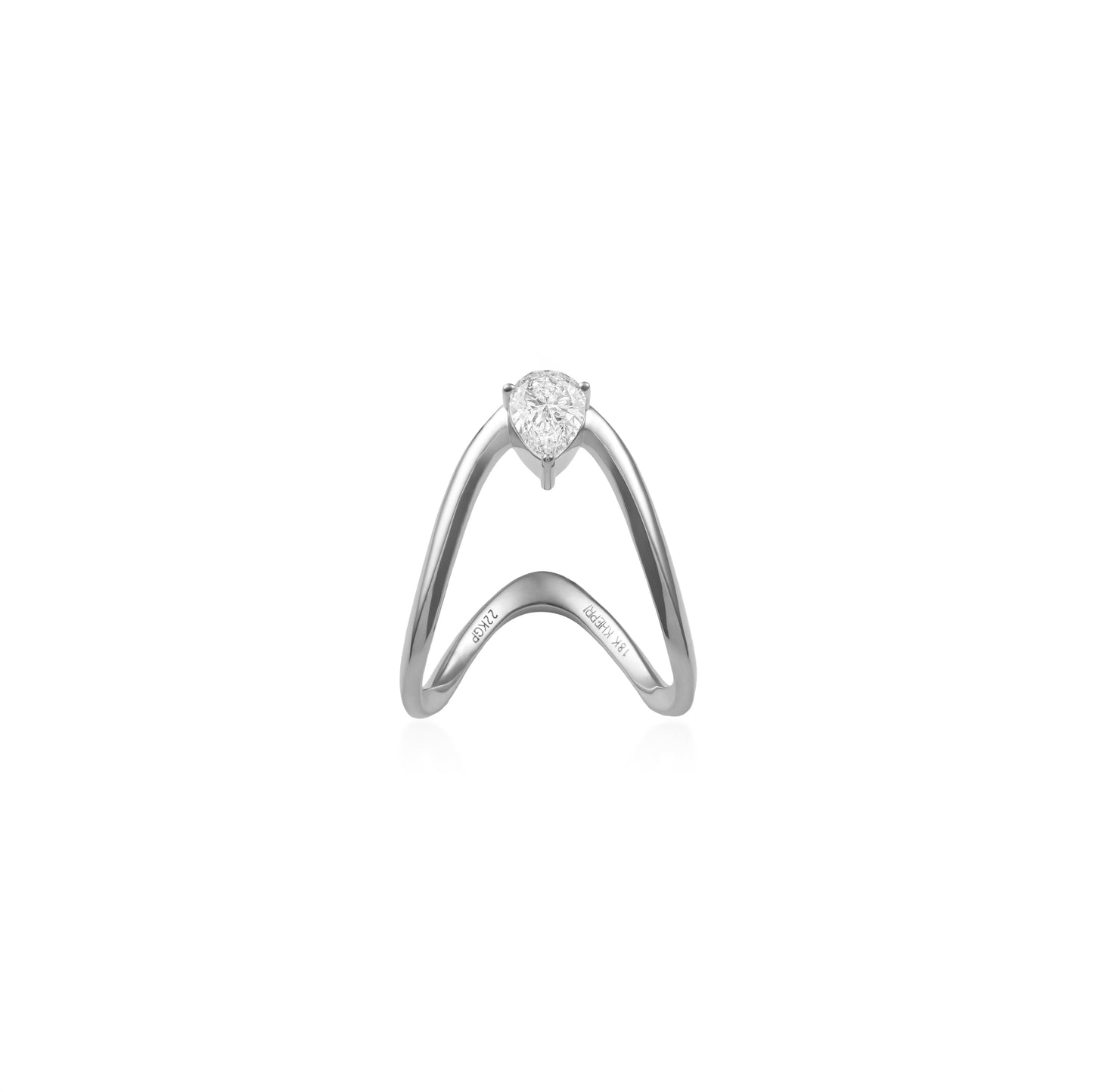 Diamond Pear Shape Vanki Ring