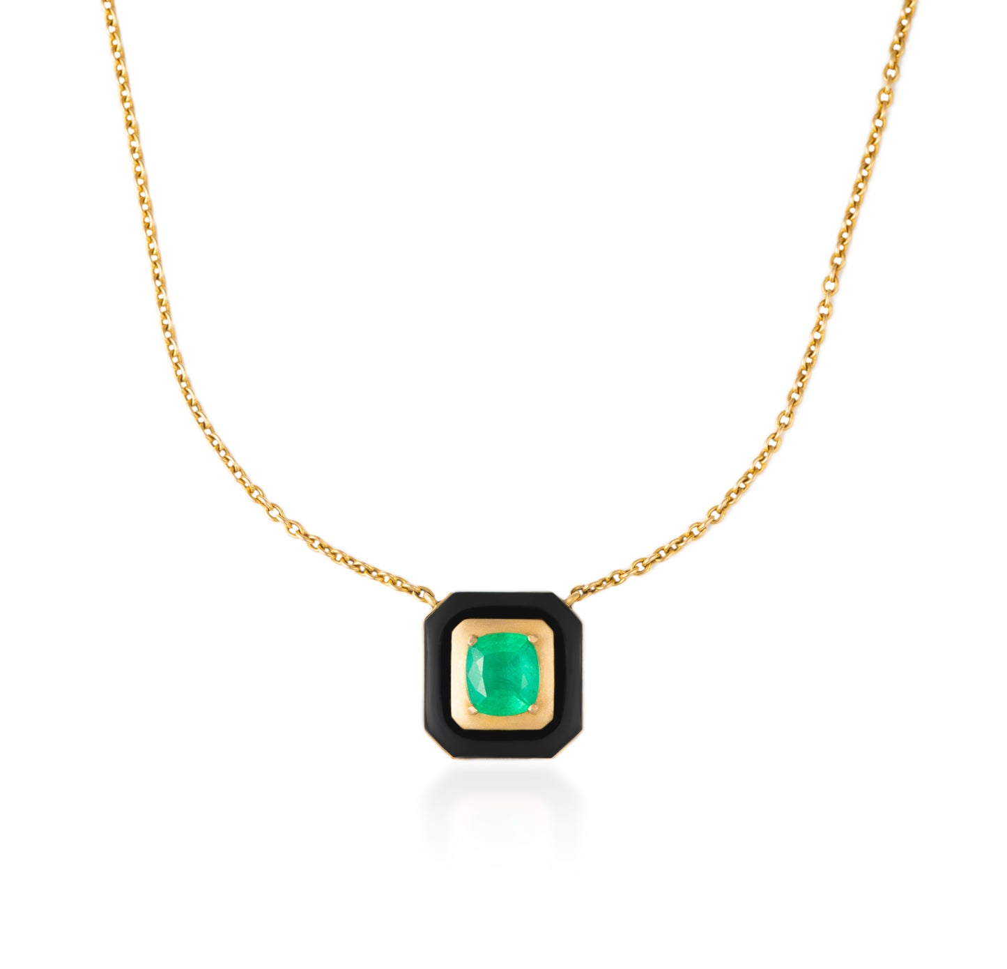 Ishtar Emerald & Onyx Necklace