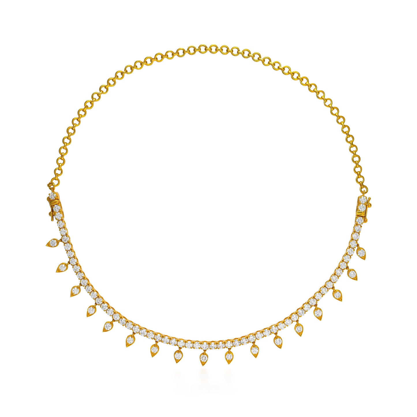 Diamond Reverse Drop 2 and 1 Bracelet & Necklace