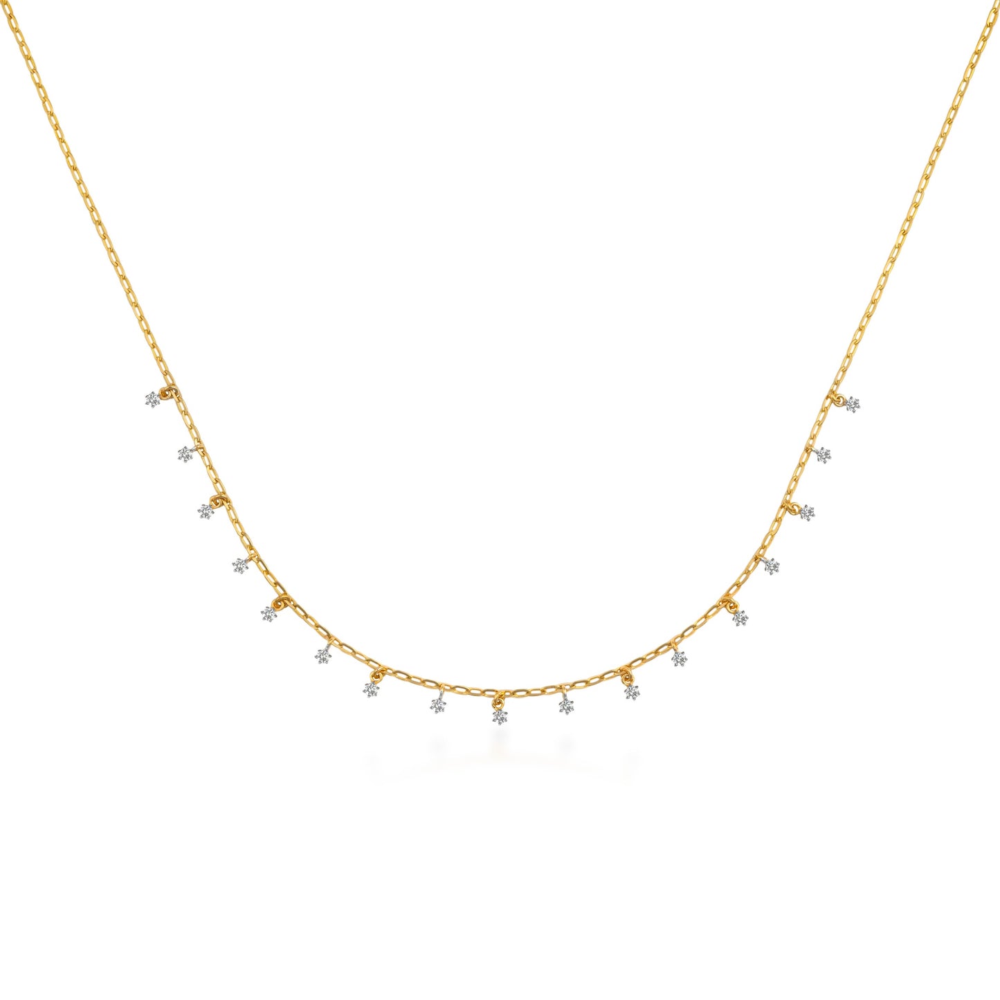 Dancing Drop Diamond Necklace