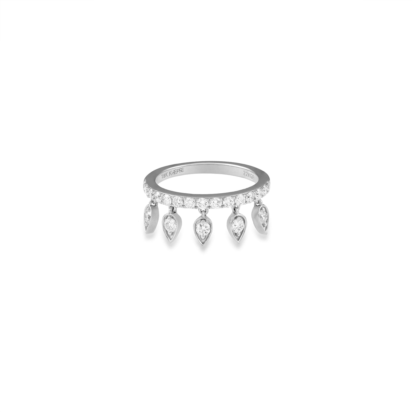 Diamond Reverse Drop Ring