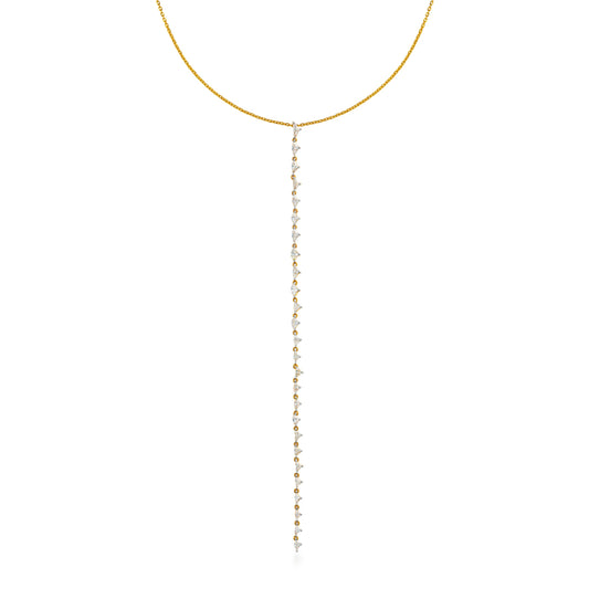 Diamond Kite Lariat Necklace