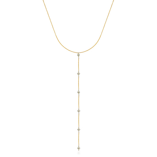 Diamond Marquise Lariat Necklace