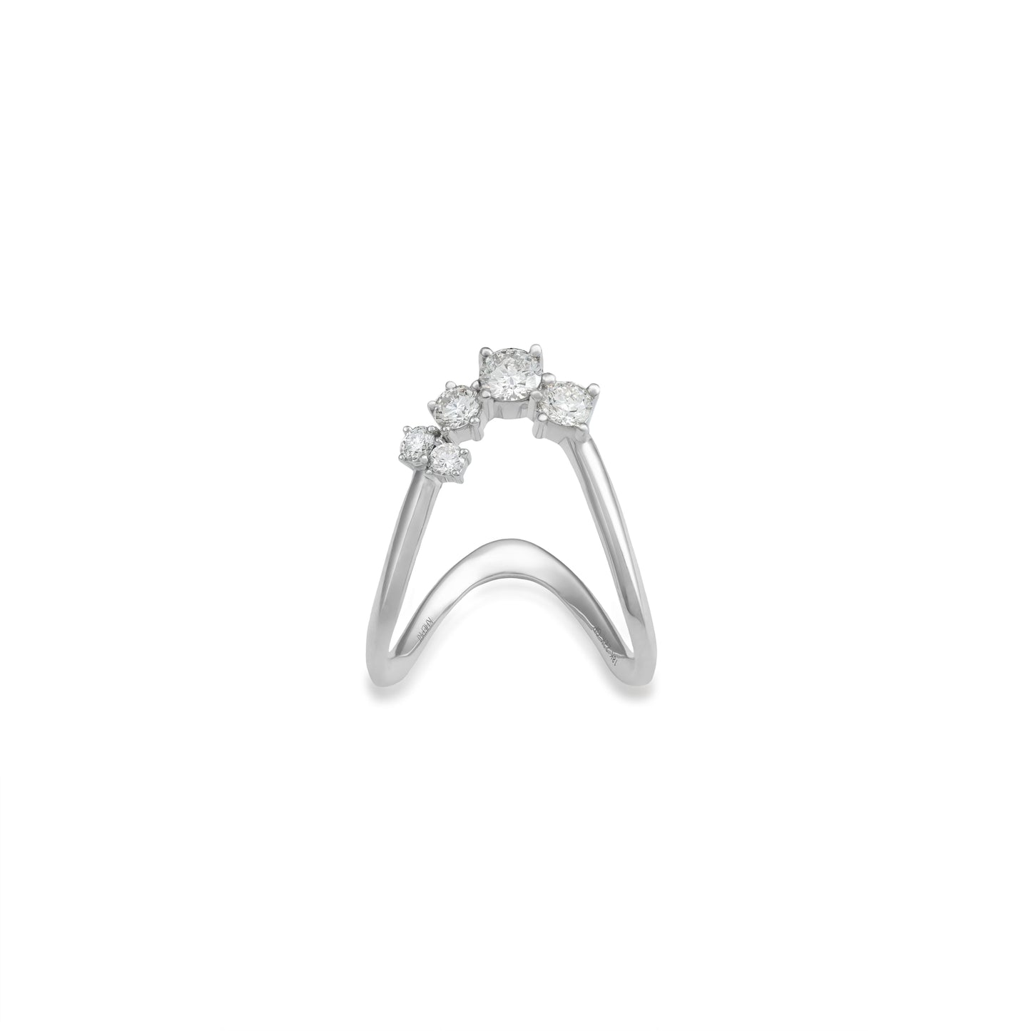 Petite Multi Stone Diamond Vanki Ring