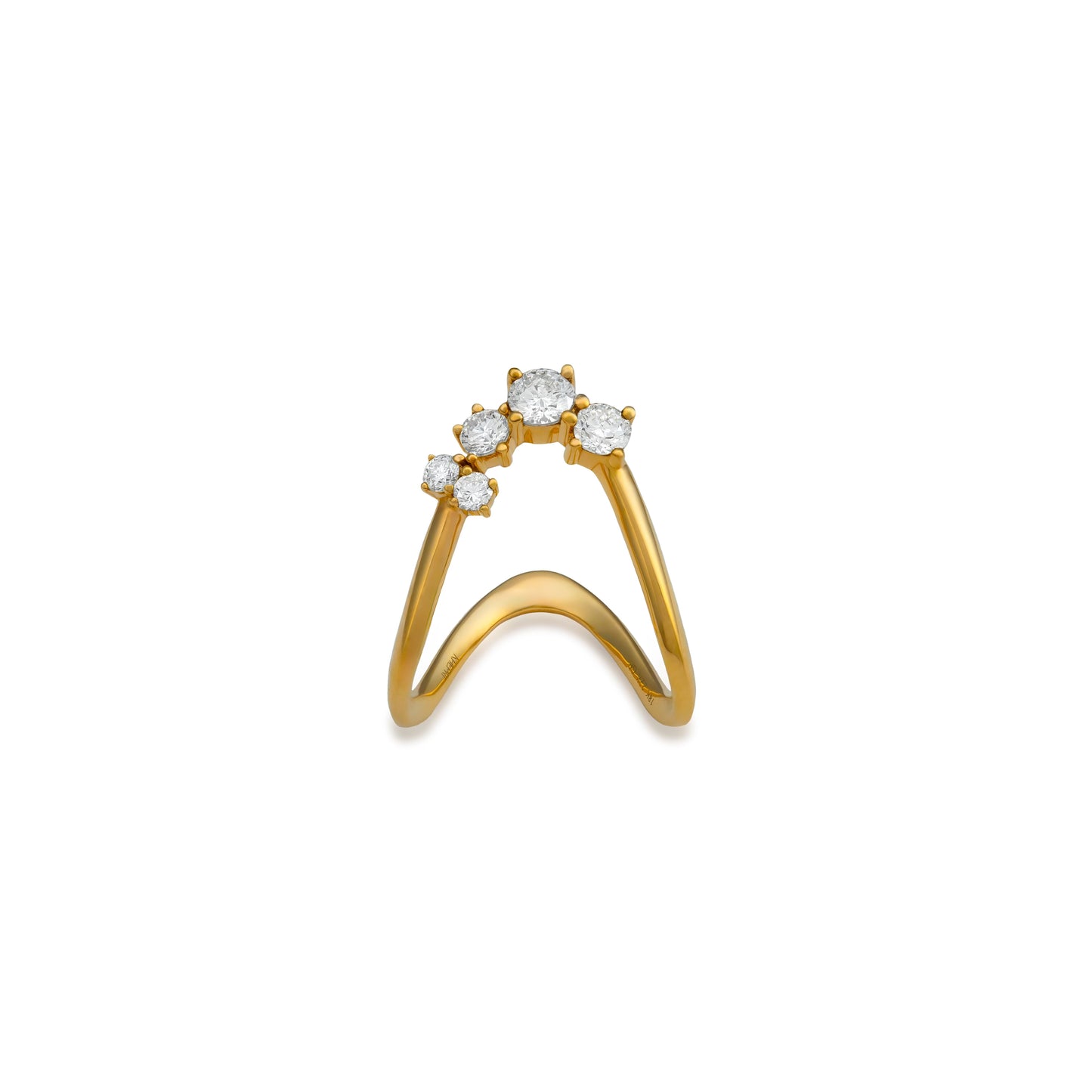 Petite Multi Stone Diamond Vanki Ring