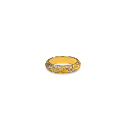 Fancy Color  Diamond Pave Ring