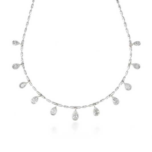 Eleven Pear Drop Necklace