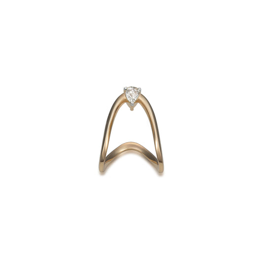 Diamond Pear Vanki Ring
