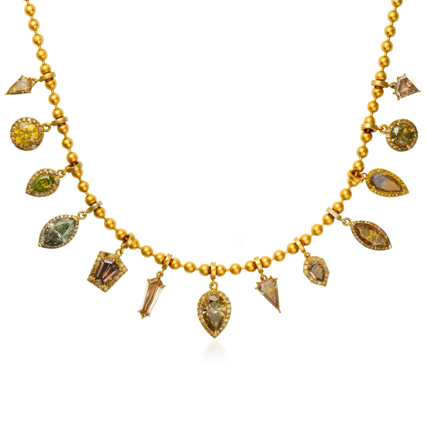 Kite Fancy Color Diamond Prong Charm