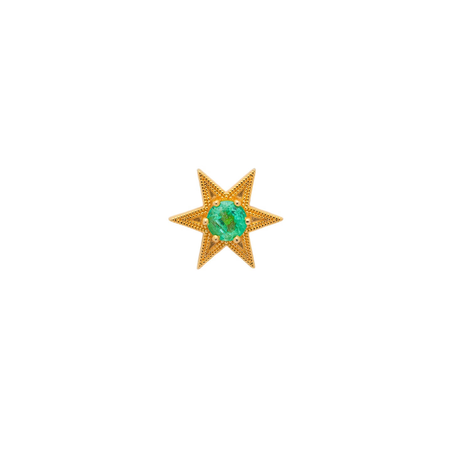 Morning Star Emerald Stud Large