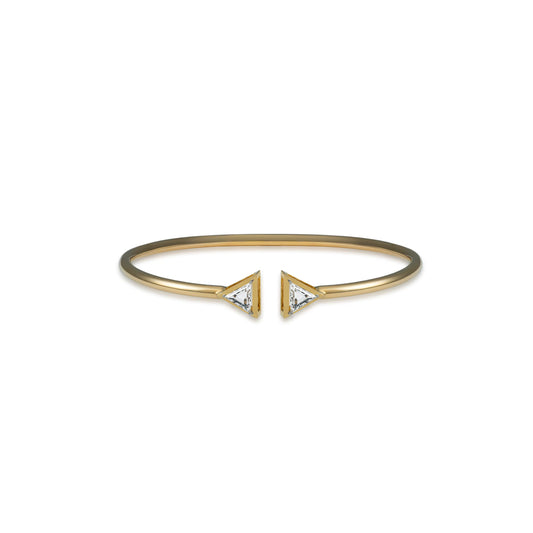 Diamond Trillion Gap Bangle