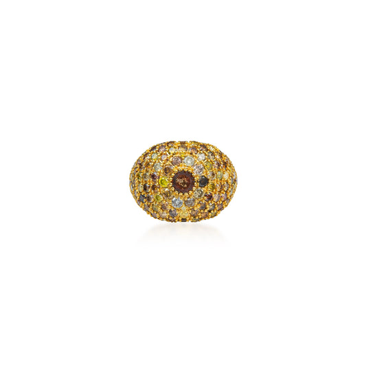 Fancy Diamond Dome Ring