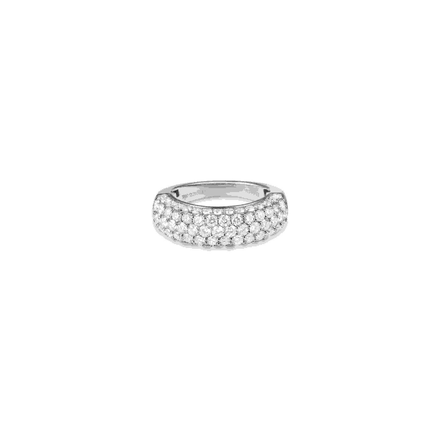 Diamond 5 Row Band Ring Large