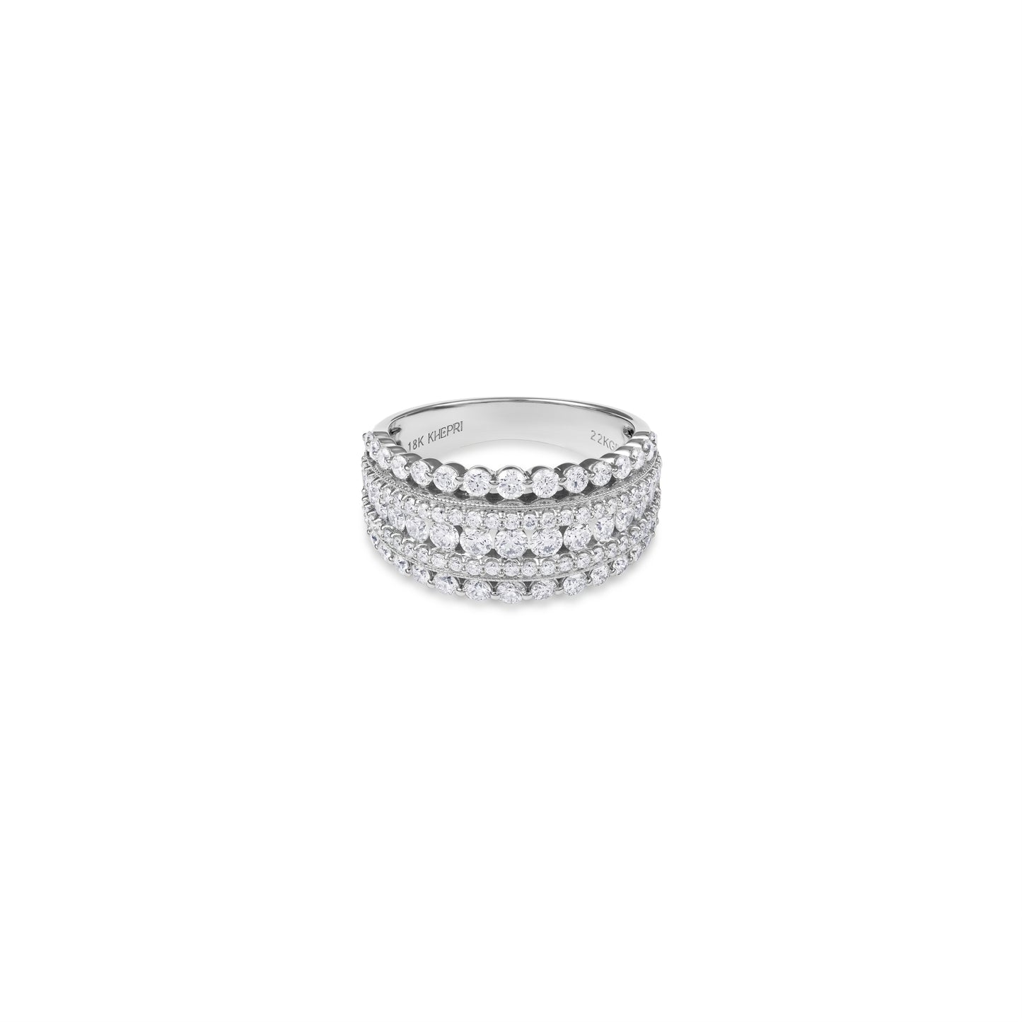 Diamond Stardust 5 Row Band