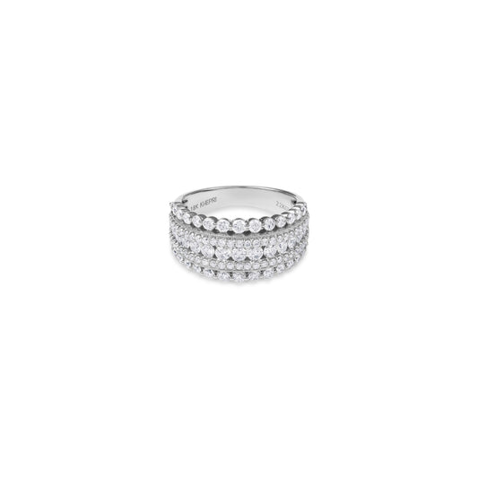 Diamond Stardust 5 Row Band