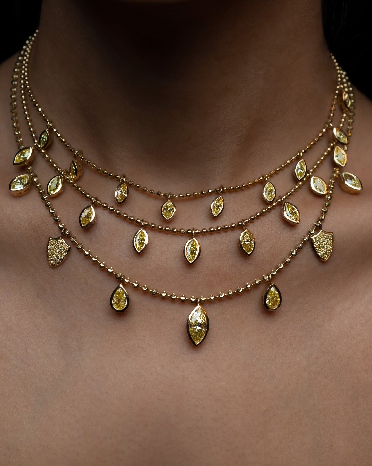 Kumaree Yellow Diamond Necklace