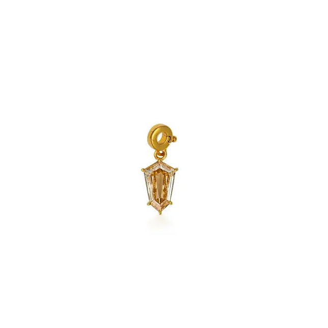 Shield Fancy Color Diamond Prong Charm