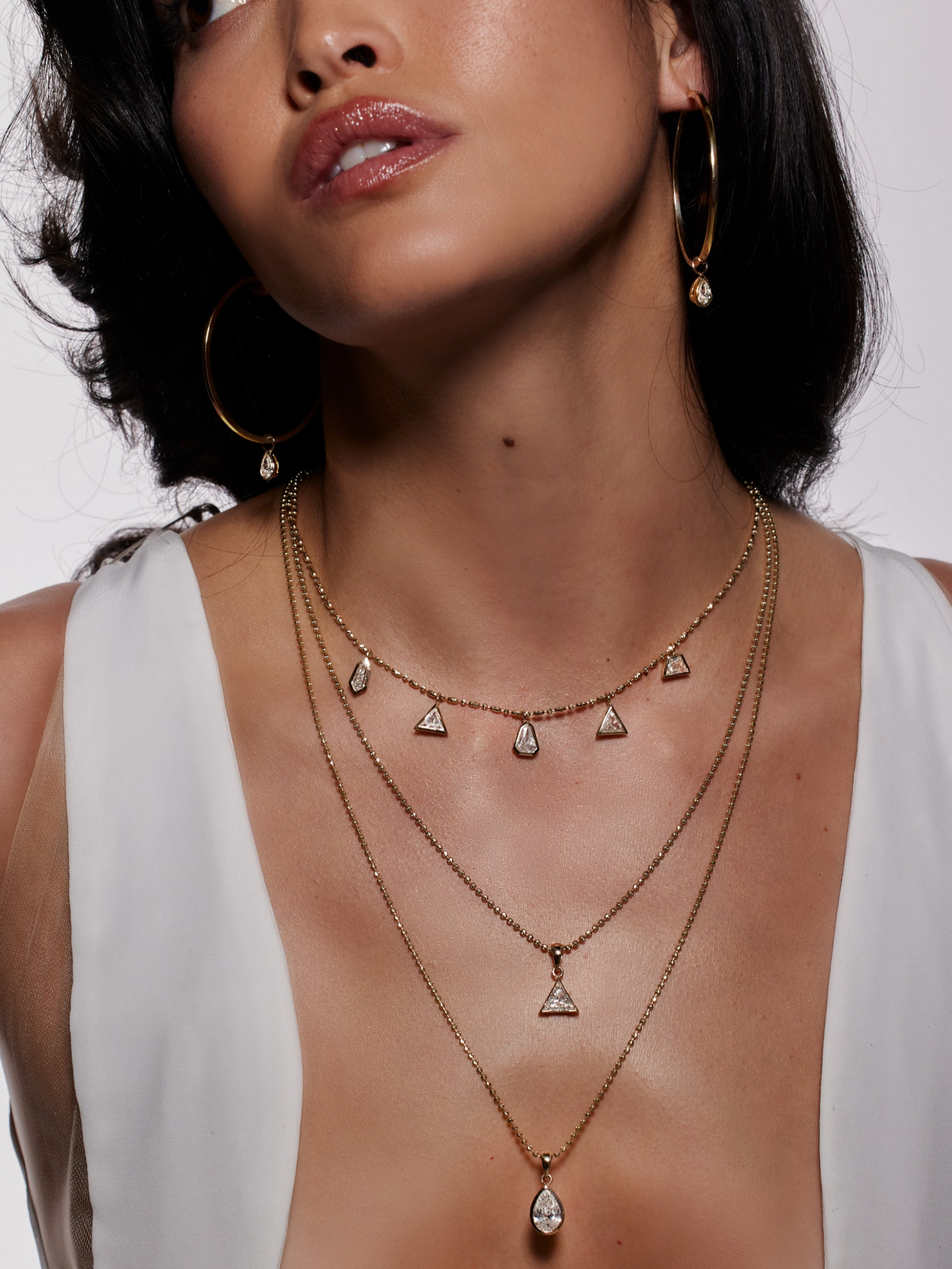 Pear Drop Hoops