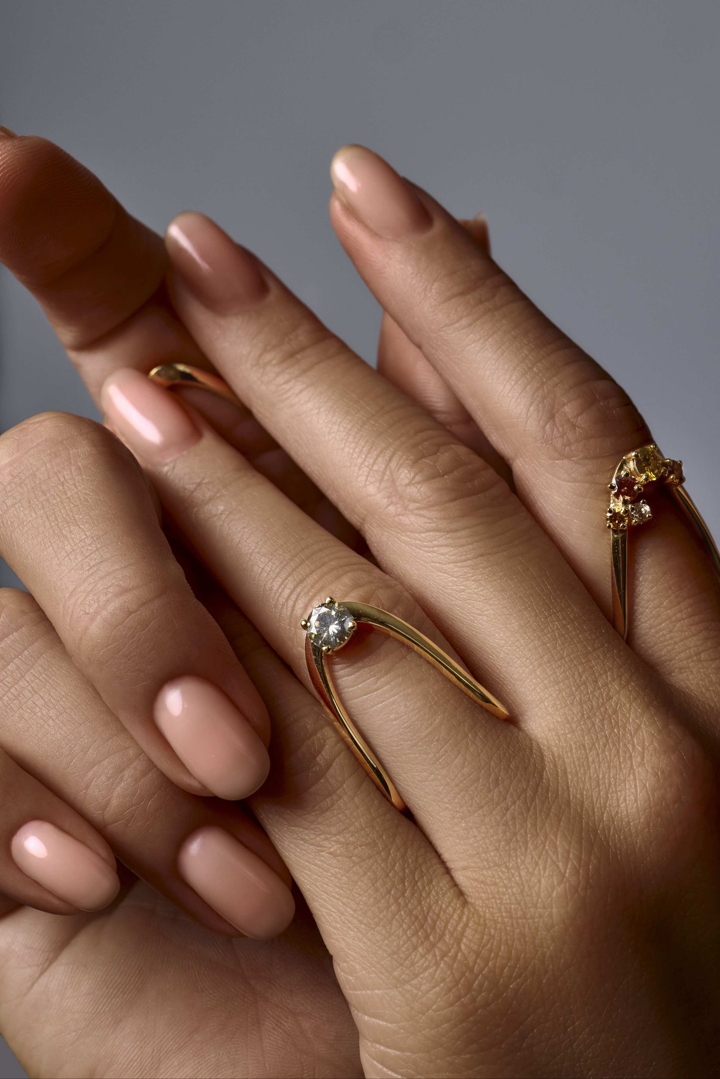 Multi-color Diamond Vanki Ring