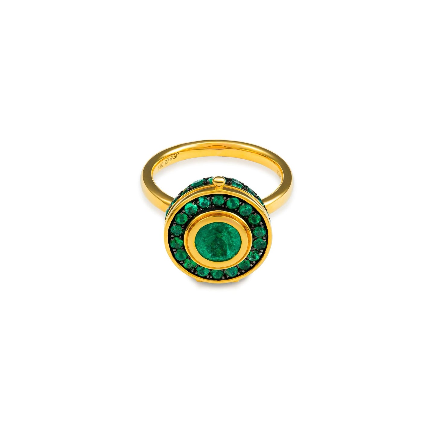Emerald Secret Box Ring