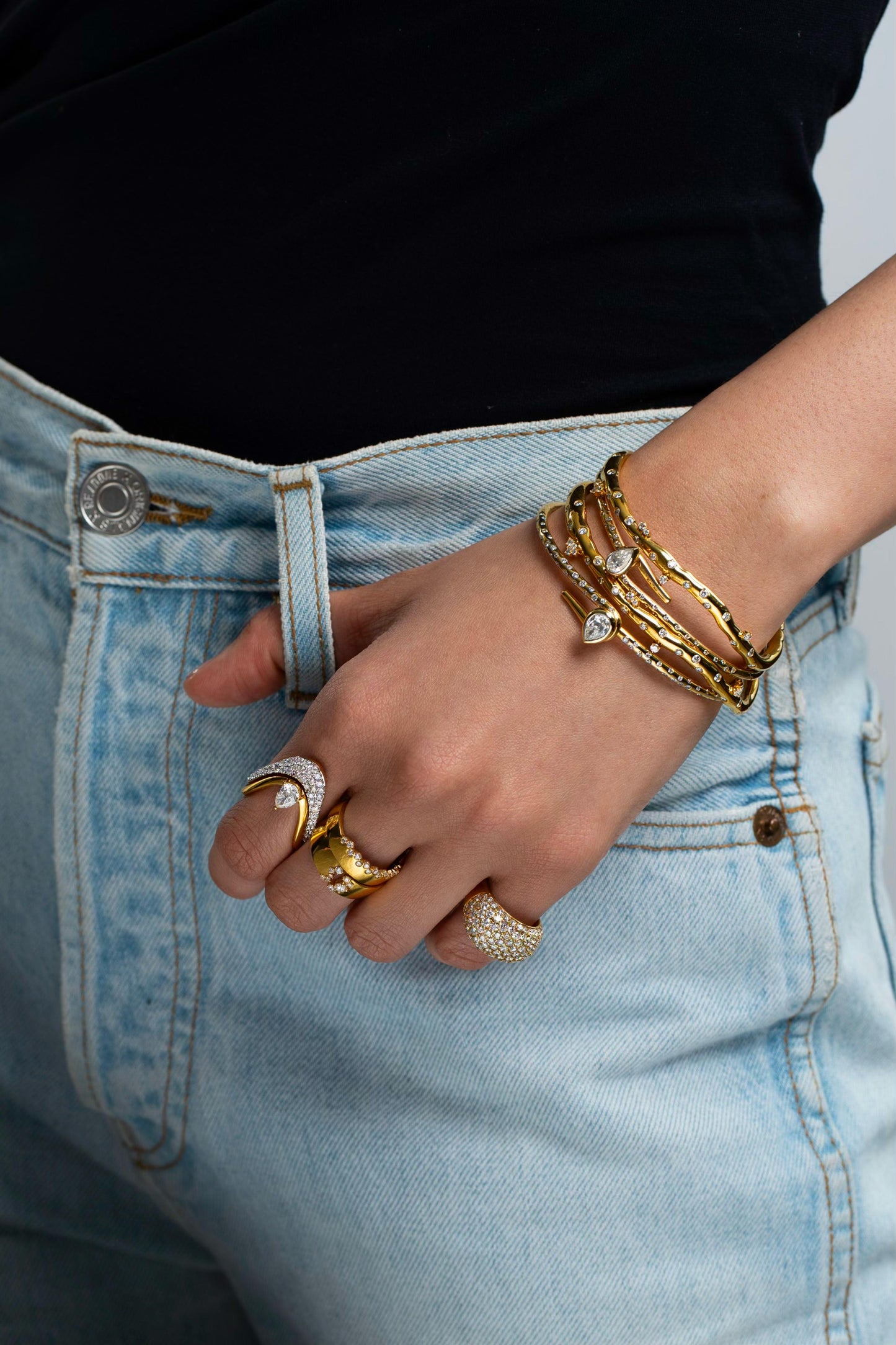 Fancy Color Diamond Dust Mini Band
