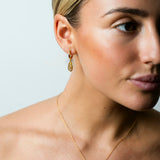 Extra Large Pave Pear Dancing Necklace