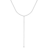 Diamond Tennis Lariat Necklace