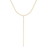 Diamond Tennis Lariat Necklace