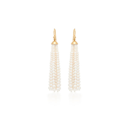 Pearl Tassel Earrings