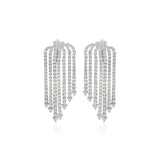 Fringe Diamond Trillion Drop Earrings
