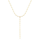 Fancy Color Diamond Dancing Bezel Lariat Necklace