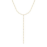 Diamond Dancing Bezel Lariat Necklace
