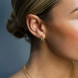 Petite Fancy Color Diamond Pave Cage Earrings