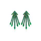 Emerald Starburst Ear Jacket & Earrings
