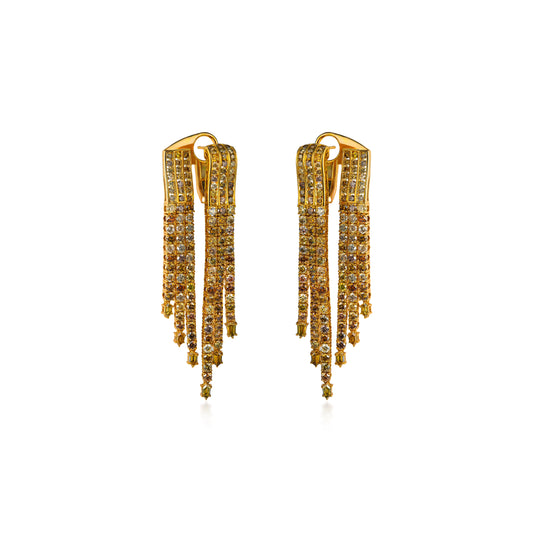 Twin-Set Pave Fringe Drop Earrings