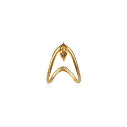 Diamond Pear Vanki Ring