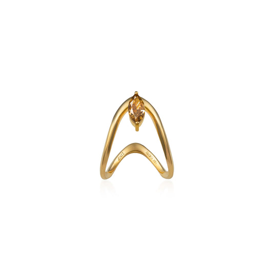 Fancy-Color Marquise Diamond Vanki Ring
