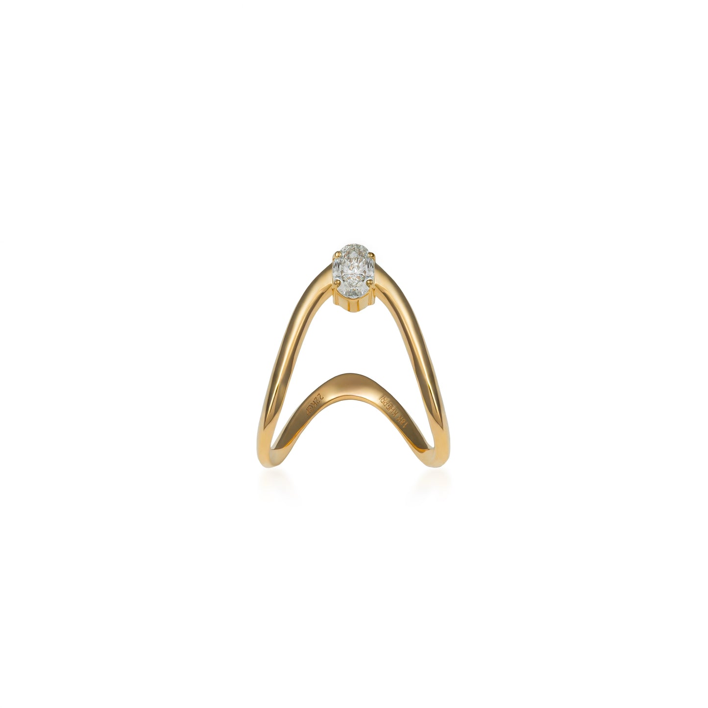 Petite Fancy Color Oval Vanki Ring