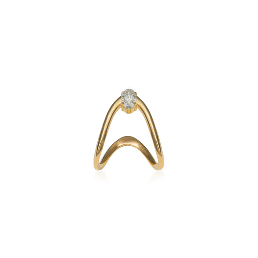 Petite Fancy Color Oval Vanki Ring