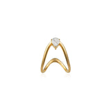 Petite Pear Diamond Vanki Ring