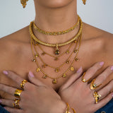 Fancy Color Diamond Encrusted Torque with Oval Diamond Drop