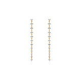 Linear Princess Diamond Earrings