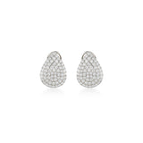 Pave Tear Drop Diamond Earrings