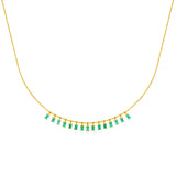 15 Baguette Fringe Necklace