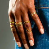 Fancy Color Diamond Petite Bezel Bubble Band