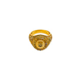 Fancy Color Diamond Center Stone Signet Ring