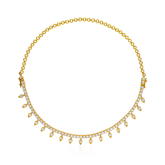 Diamond Reverse Drop 2 and 1  Bracelet & Necklace