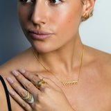 Petite Fancy Color Diamond Marquise Braid Earrings