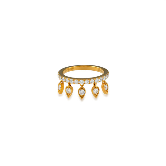 Diamond Reverse Drop Ring